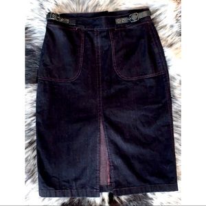 Jean pencil skirt
